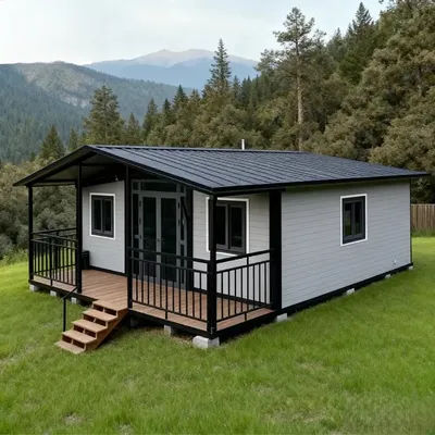 Customized Container House, Three Bedrooms, Prefabricated Modern Design, Demountable Mobile Home, with Bathroom and Kitchen.