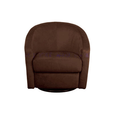 Babyletto Madison Swivel Glider In Mocha Microsuede Fabric