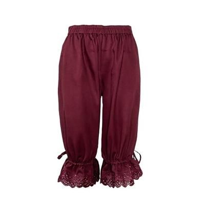 Vittoriano Medievale Rinascimento Pantaloni Costume da cameriera Contadina Pizzo Costume Per donna Halloween Carnevale Feste Performance Fiera Rinascimentale Adulti Pantaloni Primavera Estate