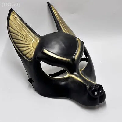 Ancient Egyptian Wolf Helmet, Halloween Face Mask, Costume Party Cosplay Prop, Dress-up Ball Toy