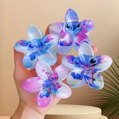 1/4/10pcs Fun Stitch Hair Claw Suitable for Hair Bun Party Banquet Gifts Girl Women Wear Cartoon Hair Accessories