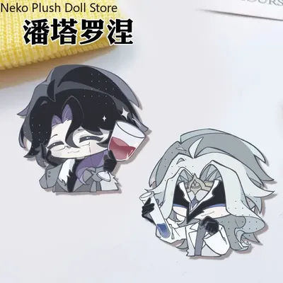 Genshin Impact Dottore Pantalone Anime Game Acrylic Brooch Pin Cosplay Badge Accessories For Clothes Backpack Gifts