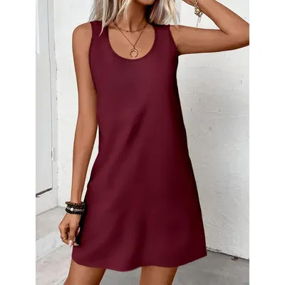 Dames hauts décontracté Style frais couleur unie tricoté gilet haut été confortable refroidisseur sans manches gilet robes