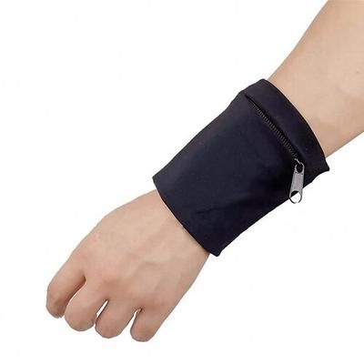Braccialetto da polso, borsa con cerniera, portafoglio 10,510 cm, borsa sportiva con cerniera, borsetta leggera da corsa, portafoglio in pelle, cellulare, chiavi, carte, sport, fitness, ciclismo,