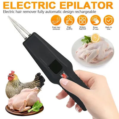 Plumeuse électrique automatique rechargeable haute efficacité pour volailles, adaptée aux poulets, canards, oies, pigeons, cailles