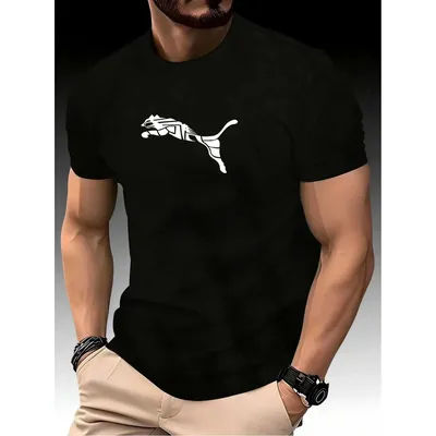 T-shirt de sport décontracté Y2K haut de gamme pour homme, imprimé léopard et renard, col rond, tendance été 2026