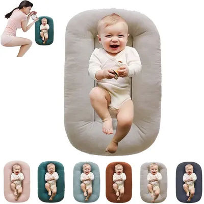 Baby Nest for Co Sleeping Infant Portable Cotton Baby Crib with Anti Pressure Baby Bed Wrapping and Baby Accessories