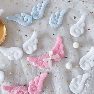 50/30 Plush wings handmade accessories for girls angel hairpin decoration accessories color DIY handmade homemade material acces