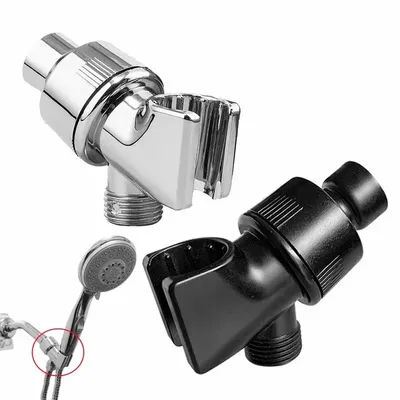 Handheld Shower Head Arm Holder G1/2″ Three-Way Adjustable Bracket With Swivel Ball Universal Mount Diverter Bathroom Accessory