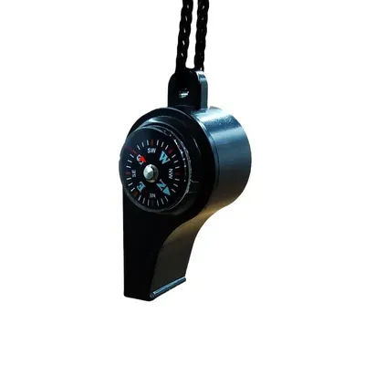 Multifunctional Outdoor Whistle Plastic 3-in-1 Life-Saving Whistle with Compass Thermometer Referee Whistle for Sports And Survi