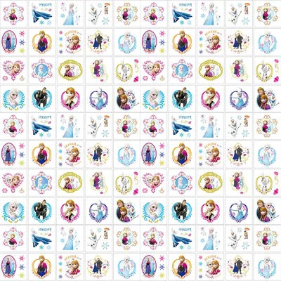 20PCS/Set Disney Frozen Princess Tattoo Stickers Waterproof Cute Sticker Funny Kids Girls Christmas Birthday Gift Reward Toy