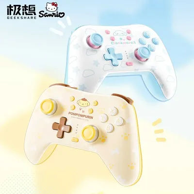 Geekshare Sanrio Cinnamoroll Pompompurin Wireless Bluetooth Game Controller For Switch2 Pc Cute New Year Gift