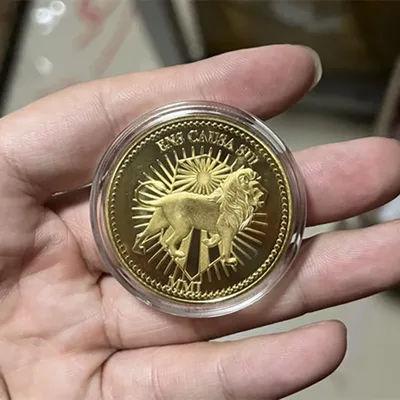 Movie Classical Retro John Wick Continental Hotel Gold Coin Collecting Coins Cosplay Props High Quality Accessories Collection