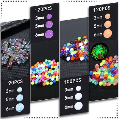Wholesale Colorful Luminous Acrylic Replacement Ball Tongue Barbell Lip Ring Ear Belly Eyebrow Piercing Balls 3mm 5mm 6mm Sexy