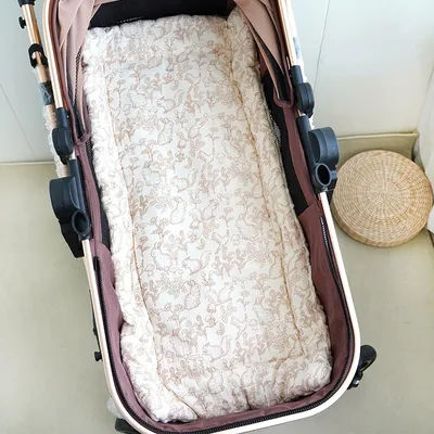 Cartoon Baby Stroller Seat Cushion Soft Cotton Baby Seat Mat Mattress Kids Pushchair Car Mat Pad Stroller Accessories
