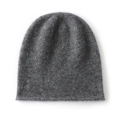2024 hiver unisexe 100 cachemire chapeaux en plein air décontracté garder au chaud couleur unie cachemire tricoté bonnet chapeau femmes/hommes casquettes de couverture
