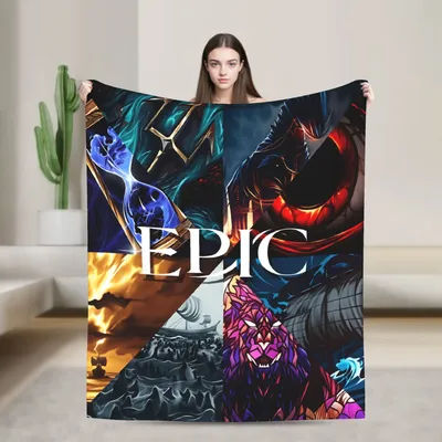 E-Epic The Musical Flannel Blanket Kids Adults Warm Cozy Throw Blanket Spring Chair Bedspread Sofa Bed Cover