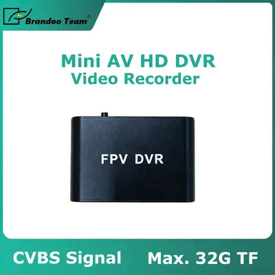 Mini DVR AV HD, entrée vidéo analogique CVBS, résolutions HD D1 VGA, carte TF Max 32G pour moniteur de voiture RC FPV