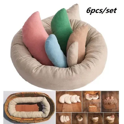 6pcs/set Newborn Photography Props Newborn Pillow Baby Posing Pillow cushion for Baby Photography Shoot