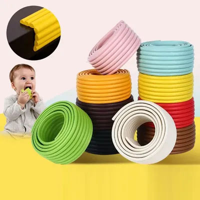 2 Meter 16 Colors Foam Bumper Furniture Children Protection Desk Corner Protector Baby Safety Guard Strip Table Edge