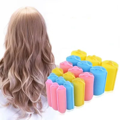 6-14pcs Magic Sponge Foam Hair Rollers Styling Heatless Curlers Cushion Salon DIY Barber Curler Tool Women Not Hurt Hair 6 Size