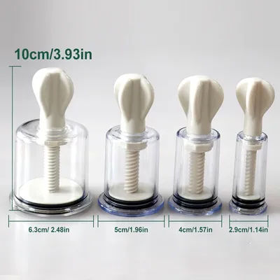 Professional Cupping Medical Chinese Vacuum Body Massager Stimulation Vacuum Cupping Nipple Sucker Inverted Suction Enlarger Cup