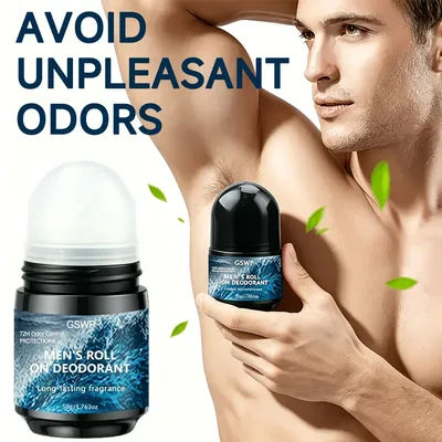 GSWP Men's Roll-On Deodorant,With a refreshing scent, it helps eliminate body odor and prevents awkward moments.50g/100g