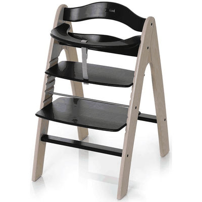 I'Coo Pharo Wooden Highchair in Black/Whitewash