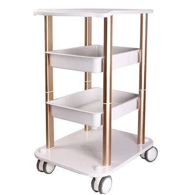 APRILFACE Hot Sale Salon Furniture 4 Wheel Beauty Trolley Cart