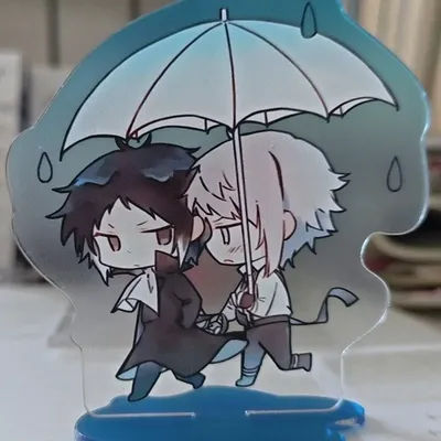 New Acrylic Stand Figure Model holding an umbrella Action Figures Toys Anime Activities Desk Decor Ornaments