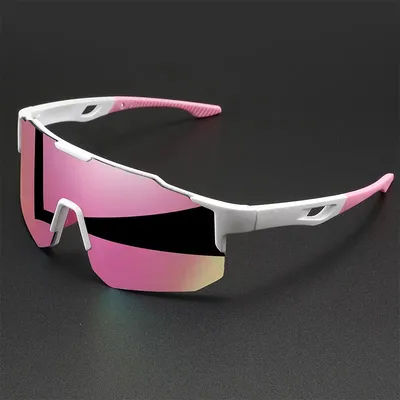 Lunettes de soleil enveloppantes colorées unisexes surdimensionnées, protection UV400, lunettes confortables pour le cyclisme, la randonnée et les activités de plein air