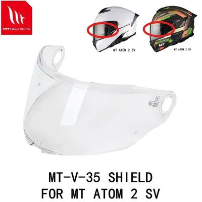 MT-V-35 Helmet Visor For MT ATOM 2 SV Anti-UV Dustproof Helmet Lens Helmet Accessories Sunglasses