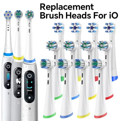 Têtes de brosse de rechange compatibles avec les brosses à dents électriques Oral B iO 2/3/4/5/6/7/7G/8/9/10, recharges de têtes de brosse série IO