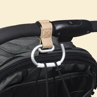PU Baby Stroller Hooks Cart Organizer Solid Color Hanging Hook Cartoon Stroller Accessories Stroller Accessories Baby