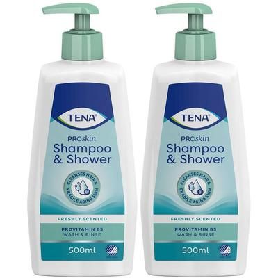 Shampoo & Shower, combinazione di bagnoschiuma e shampoo 2x500 ml
