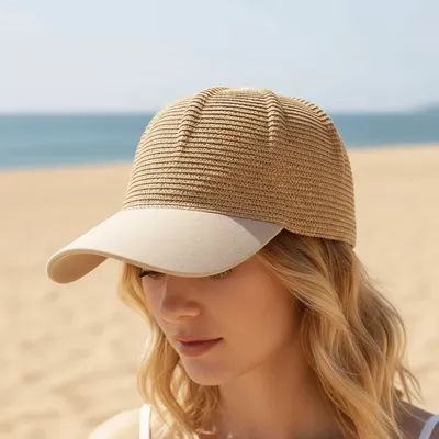 Chapeaux de soleil d'été ajustables et respirants, protection UV, chapeaux de plage en paille, casquettes de baseball pour femmes