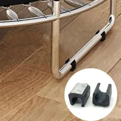 U-Shaped Felt Rubber Furniture Foot Pads Anti Slip Chair Table Leg Covers Floor Protection Pipe Clamps Caps Floor Protector Pads