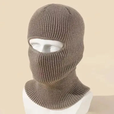 Couleur bonbon mignon couverture complète masque de Ski chapeau ours oreille cagoule tricoté chapeaux en plein air cyclisme oreille Protection chapeau bonnets chapeau hommes
