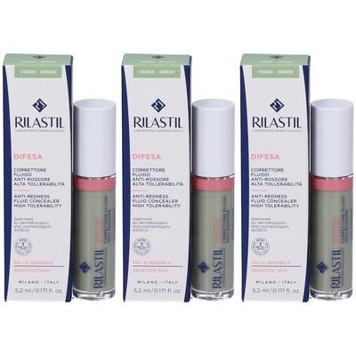 RILASTIL® Difesa Correttore Fluido Anti Arrossamento Colore Verde 3x8,
