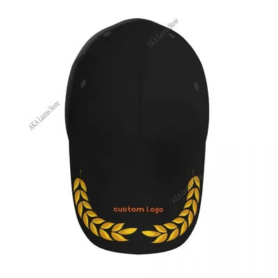 Casquette de baseball avec logo imprimé personnalisé pour hommes et femmes, chapeau de soleil avec motif d'épis de blé, casquettes militaires unisexes, chapeau de papa