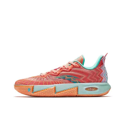 ANTA KAI 2 Chaussures de basket-ball pour hommes à tige basse vert orange