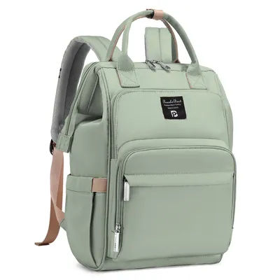 Pomelo Best Baby Changing Backpack Stylish Multifunctional Large Nappy Baby Bag with Changing Mat and Stroller Straps