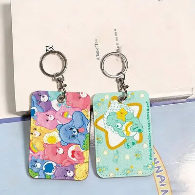 Porte-cartes personnalisé C-Care B-Bears, adapté aux cartes bancaires, aux cartes de métro, aux cartes de bus, porte-badge, porte-clés