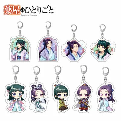 Anime The Apothecary Diaries Kusuriya no Hitorigoto Cosplay Acrylic keychains For Friends Pendants for backpacks,phones car 6cm