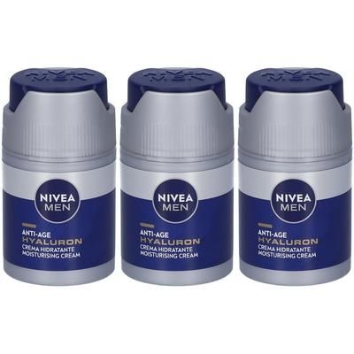 Nivea Men Anti-Age Hyaluron Crema Viso Idratante FP15 50 ml, viso uomo