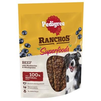 70g Beef Blueberries & Wholegrain Superfoods Adult Ranchos Pedigree Dog Treats
