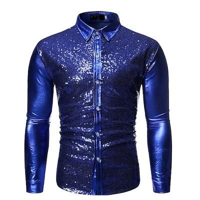 Disco Anni '80 Blusa / Camicia Disco Costume Per uomo Costume di Carnevale Mascherata Feste Addio al Nubilato Parata dell'Orgoglio Adulti Blusa