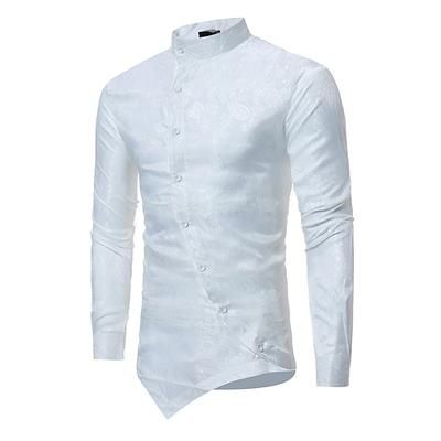 Vintage Medievale Rinascimento Blusa / Camicia Principe Jacquard Jacquard Costume Per uomo Halloween Carnevale Mascherata Evento / Festa Carnevale di Venezia Adulti Camicia