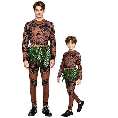 Isola tropicale Avventuriero dell'oceano Guerrieri Body Costume tutina Film Cosplay for Ragazzi Bambini Adulti Halloween Carnevale Settimana del libro Performance Con il fumetto Anime Expo