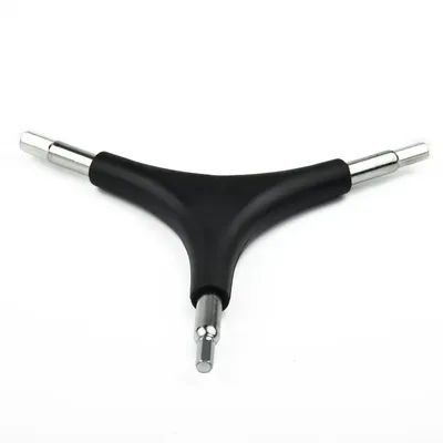 Y-Shaped 3-Way Hex Wrench, 4/5/6mm Allen Key, Steel Bicycle Repair Tool for MTB & Cycling